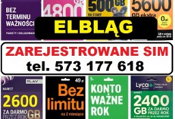 Elbląg zarejestrowane karty SIM działając startery telefoniczne DYSKRETNIE