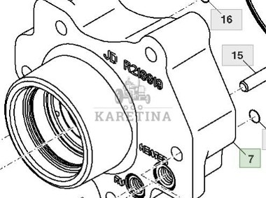 John Deere 8130 8230 8330 8430 8530 Obudowa Skrzyni Biegów IVT CZĘŚĆI R559432 R218919-1