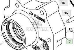 John Deere 8130 8230 8330 8430 8530 Obudowa Skrzyni Biegów IVT CZĘŚĆI R559432 R218919