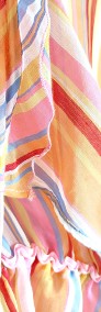 Bluzka plażowa Miss Sixty S 36 kolorowa w paski top crop top lato-4