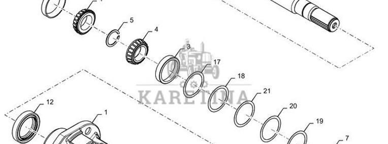 New Holland T6090 T6070 Wałek 87425393-1