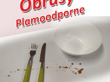 Obrus Plamoodporny Biały szyty dla Gastronomii. BIEL matowa-1