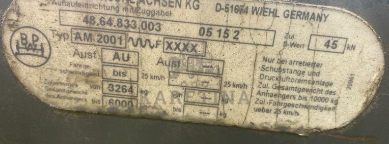 BPW Bergische achsen kg AM2001 - Wózek Hederu-1