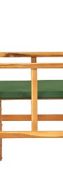 vidaXL Krzesło reżyserskie, lite drewno akacjowe, zielone45953-3