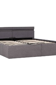 vidaXL Rama łóżka z podnośnikiem i LED, taupe, tkanina, 160 x 200 cm 285628-2
