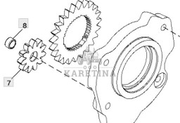 John Deere 8110 8210 8310 8410 Pompa Oleju CZĘŚCI RE168143