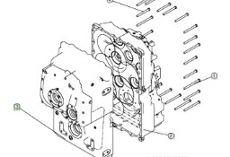 John Deere 9620 DF500 - skrzynia biegów - obudowa YZ501873