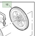 John Deere 9780CTS 9780i CTS 2005rok Koło Zębate Przekładni H167723 DE31426