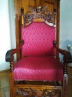 Krzesło, tron, fotel antyczny, XVIIIw.