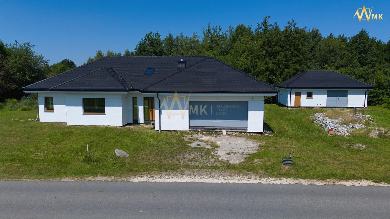 Nowoczesny, parterowy dom w stanie deweloperskim w Bielczy