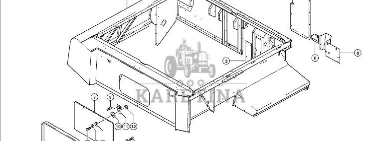 Claas Lexion 600 NADSTAWKA ZBIORNIKA ZIARNA 0007937111 (Nadstawka zbiornika ziarna)-1