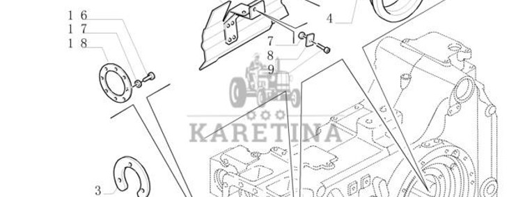 New Holland T6010 Wspornik 5162537-1