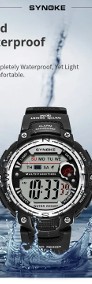 Zegarek elektroniczny Synoke sportowy cyfrowy wodoszczelny 50m stoper datownik-3