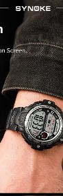 Zegarek elektroniczny Synoke sportowy cyfrowy wodoszczelny 50m stoper datownik-4