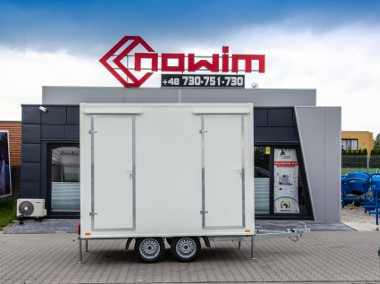 Przyczepa mobilna toaleta BETA PLUS 3x1,96x2,2 m DMC 750 kg WC damsko-męska-1