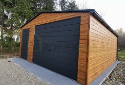 Garaż dwustanowiskowy garaż blaszany drewnopodobny/akrylowy 6x5 6x5,8 6x6 6x5,5