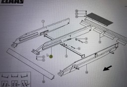 Ściana sita środkowego Claas Mega 370-340 Nr kat. części 000 647 544 1