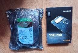 SSD Samsung 980 500gb m.2 + Dysk twardy Seagate 3,5" BarraCuda 2TB