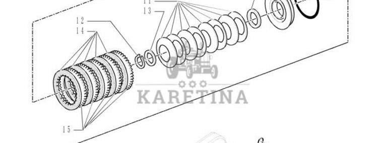 New Holland T6010 T6090 Wałek 780mm l 47135351-1