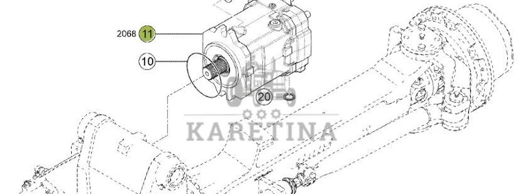 Claas Jaguar 970 - tylna oś napędowa - hydromotor 0001246971-1