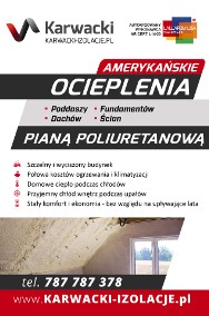 Ocieplanie piana poddaszy Amerykańskie izolacje natryskowe pianka Bolesławiec-3