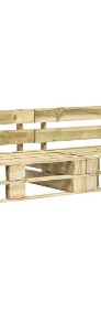 vidaXL Ogrodowe sofy z palet, 2 szt., drewno z szarymi poduszkami 275297-3