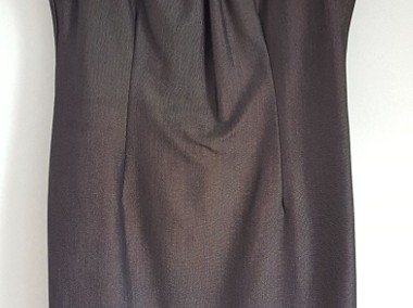 Ciemnoszara sukienka bawełniana 40 L bawełna grafitowa szara-1
