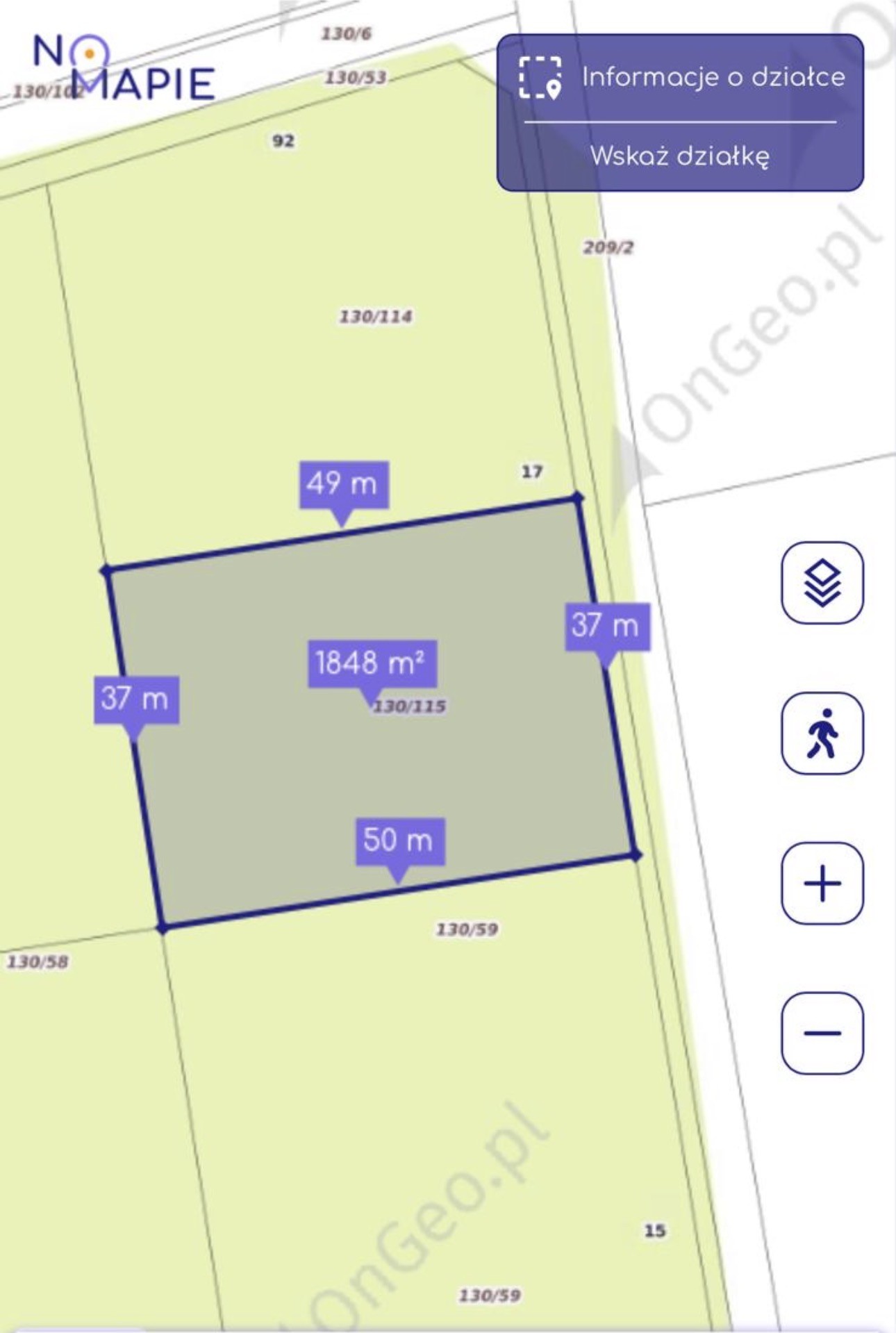 Działka budowlana pod dom jednorodzinny/blizniak 1850m² Ozorowice u. Sportowa - prąd na działce, wyrównana, gotowa do budowy 10min od Wrocławia - Widok 5