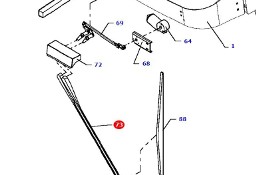 Massey Fergusson MF 30 32 - mechanizm wycieraczki D45080044