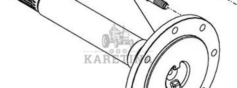 New Holland T6.175 Oś Napędowa 84428179-1