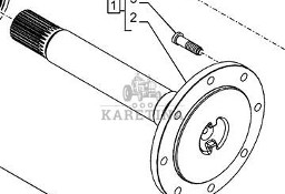 New Holland T6.175 Oś Napędowa 84428179