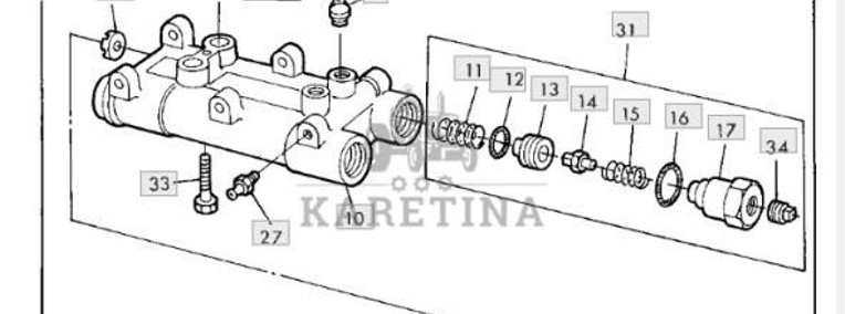 John Deere CTS - pompa hamulcowa AH155831-1