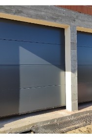Nowa brama garażowa segmentowa FAKRO 3000x2500 antracyt Czyste powietrze-2