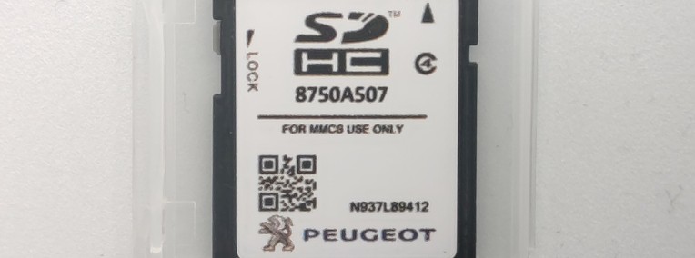 Aktualizacja map dla systemów Peugeot P12 MMCS SD EU-1