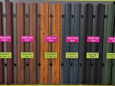 Sztachety metalowe II - dostępne wiele wzorów i kolorów-1