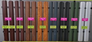 Sztachety metalowe II - dostępne wiele wzorów i kolorów