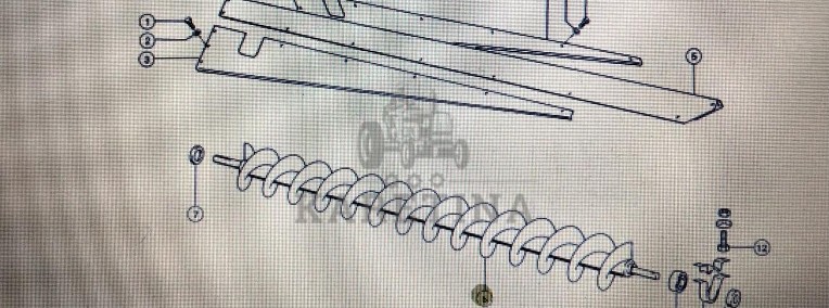 Ślimak zbiornika ziarna Claas Mega 370-340 Nr kat. 000 542 215 0 Nr kat. 000 542 215 0-1