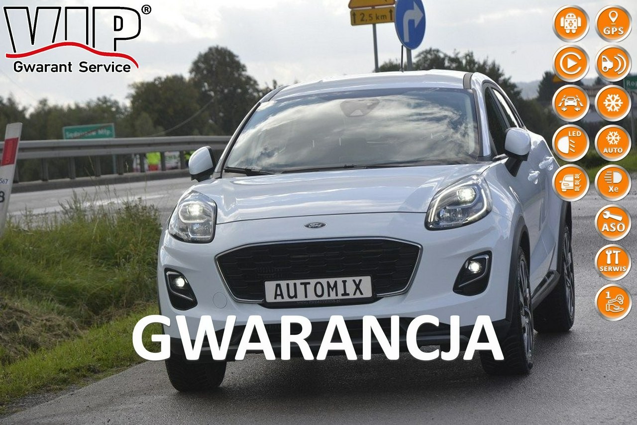 Ford Puma II 1.0 EcoBoost nawigacja full led gwarancja doinwestowany bezwypadkowy