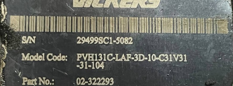 Vickers PVH131C-LAF-3D-10-C31V31-31-104 (02-322293) Pompa do CAT 14G, CAT 16G-1