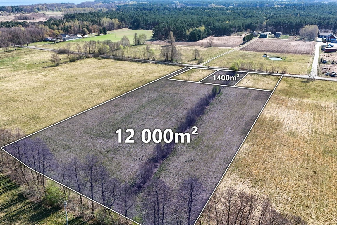 Działka 13 400 m² z warunkami zabudowy - Widok 3