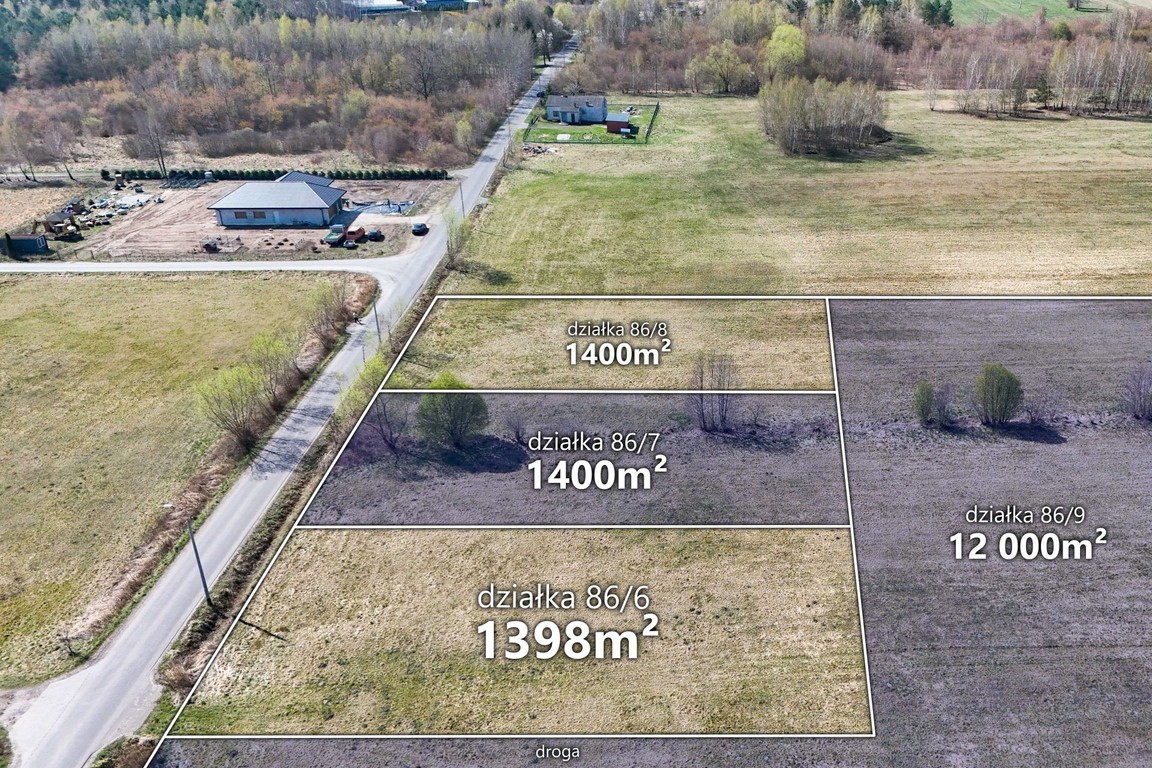 Działka 13 400 m² z warunkami zabudowy - Widok 5