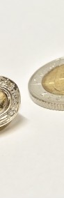 Złoty PIERŚCIONEK 585 14K żółte i BIAŁE złoto DIAMENTY 0.14ct UnoAErre r.12-3