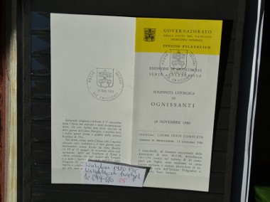 Watykan Sc 679-680 Wszystkich Świętych Karnet-Folder FDC-2