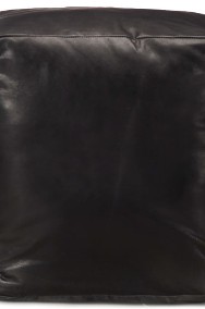 vidaXL Puf, czarny, 40x40x40 cm, prawdziwa kozia skóra 248128-2