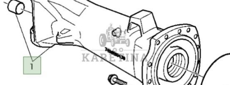 John Deere 6230 6630 Pochwa Obudowa Przedniego Napędu Lewa AL175041-1