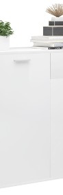 vidaXL Szafka na wysoki połysk, biała, 80x36x75 cm, płyta wiórowa801838-3