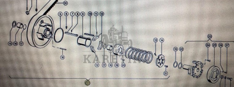 Wariator (pakiet odbioru napędu) Class Mega 370-340 Nr kat. 000 644 171 0 Nr kat. 000 644 171 0-1