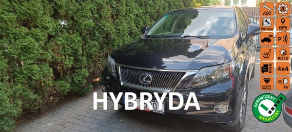 Lexus RX III 450h Ambassador Executive, mały przebieg, 299 KM, 4x4