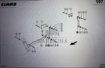 Dżwignia Kierująca Claas Mega 370-340 Nr kat. części prawa 000 542 208 0