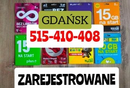 GDAŃSK AKTYWNE KARTY SIM / ZAREJESTROWANA KARTA / CZESKIE KARTY SIM /REJESTRACJA